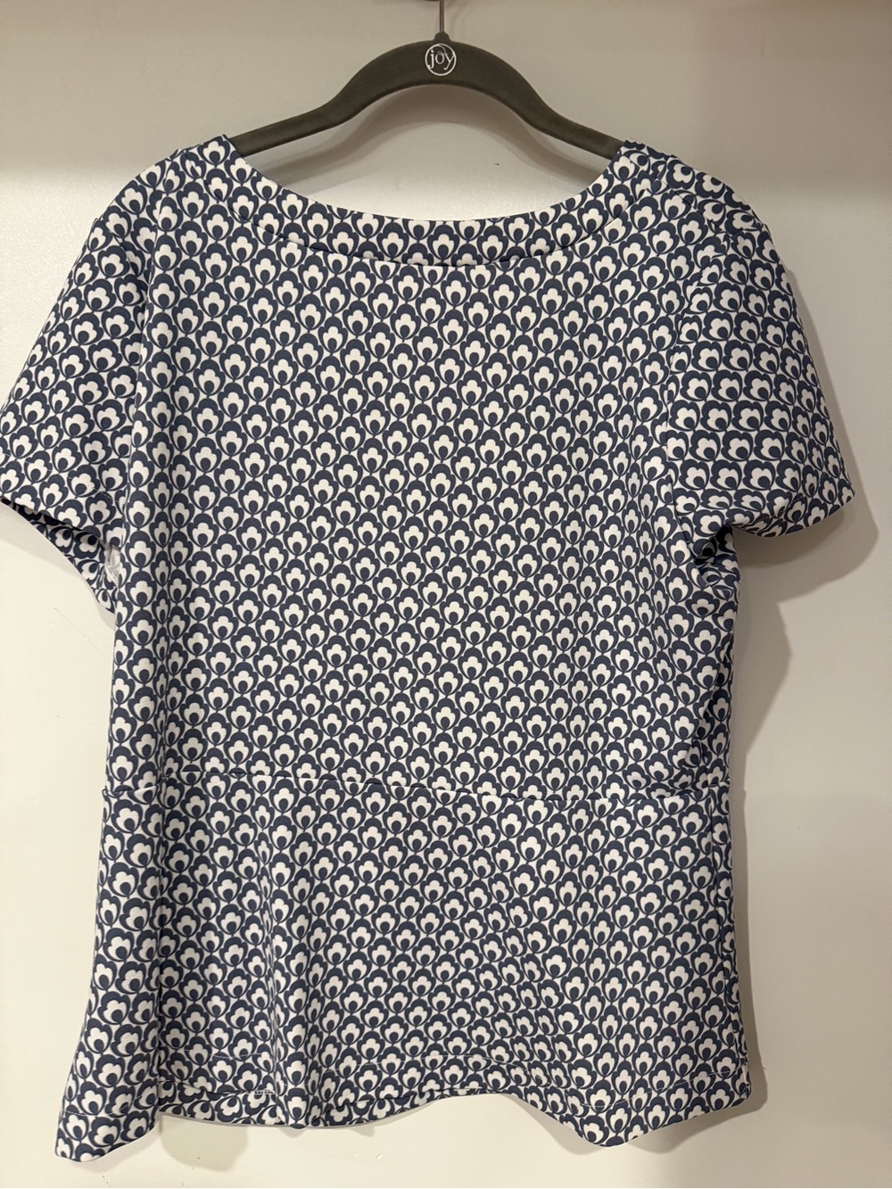 Ann Taylor Printed Peplum Blouse | Size Large